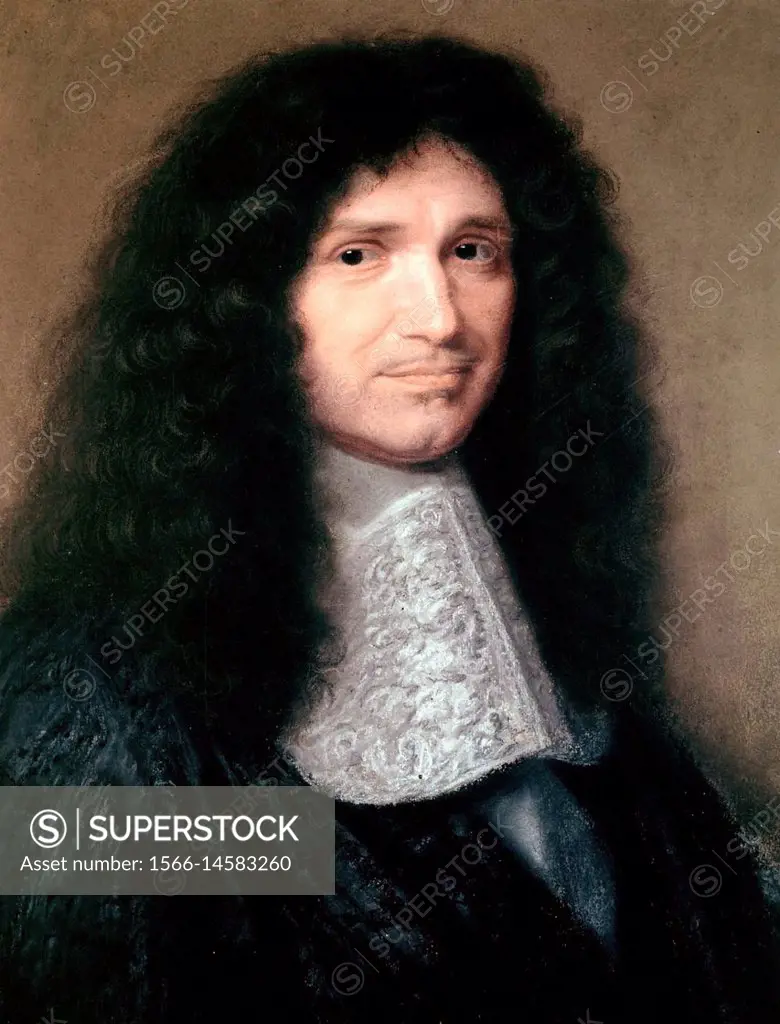 Robert Nanteuil - . Portrait of Jean-Baptiste Colbert - . 17th century .