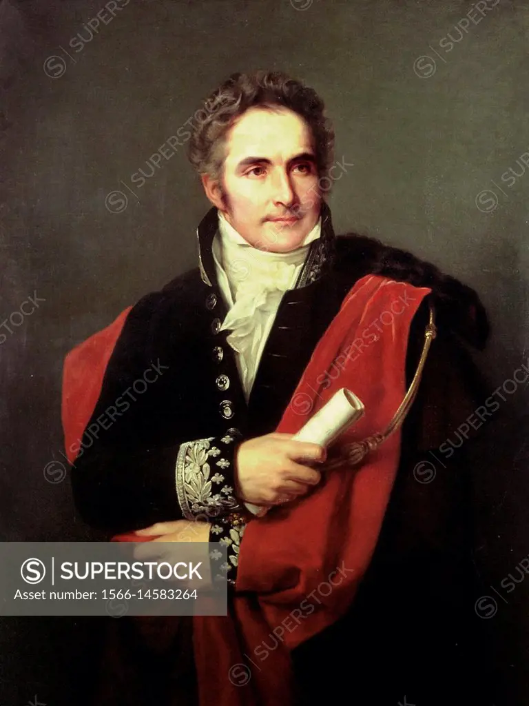 French school - . Portrait of Casimir Périer président of the French Council in 1831 .