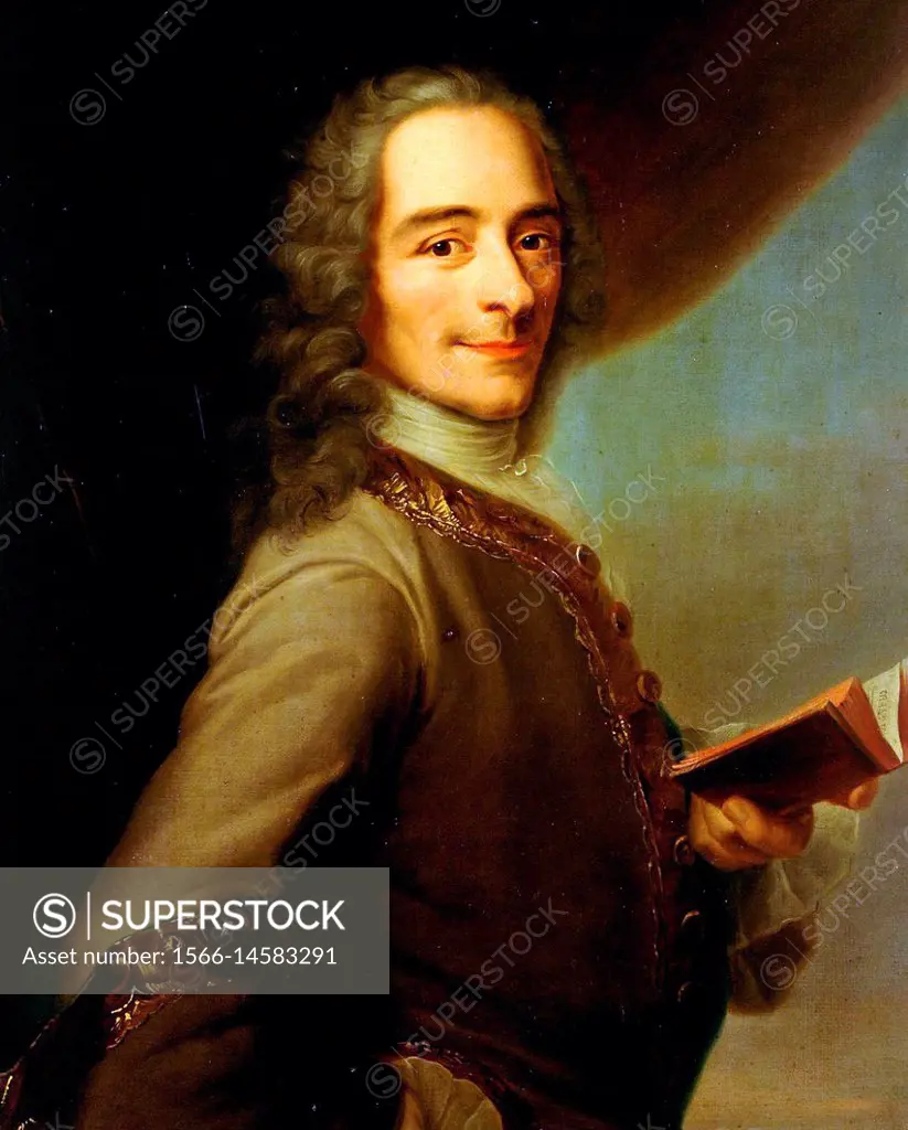 . Portrait of François Marie Arouet called Voltaire . 1728.