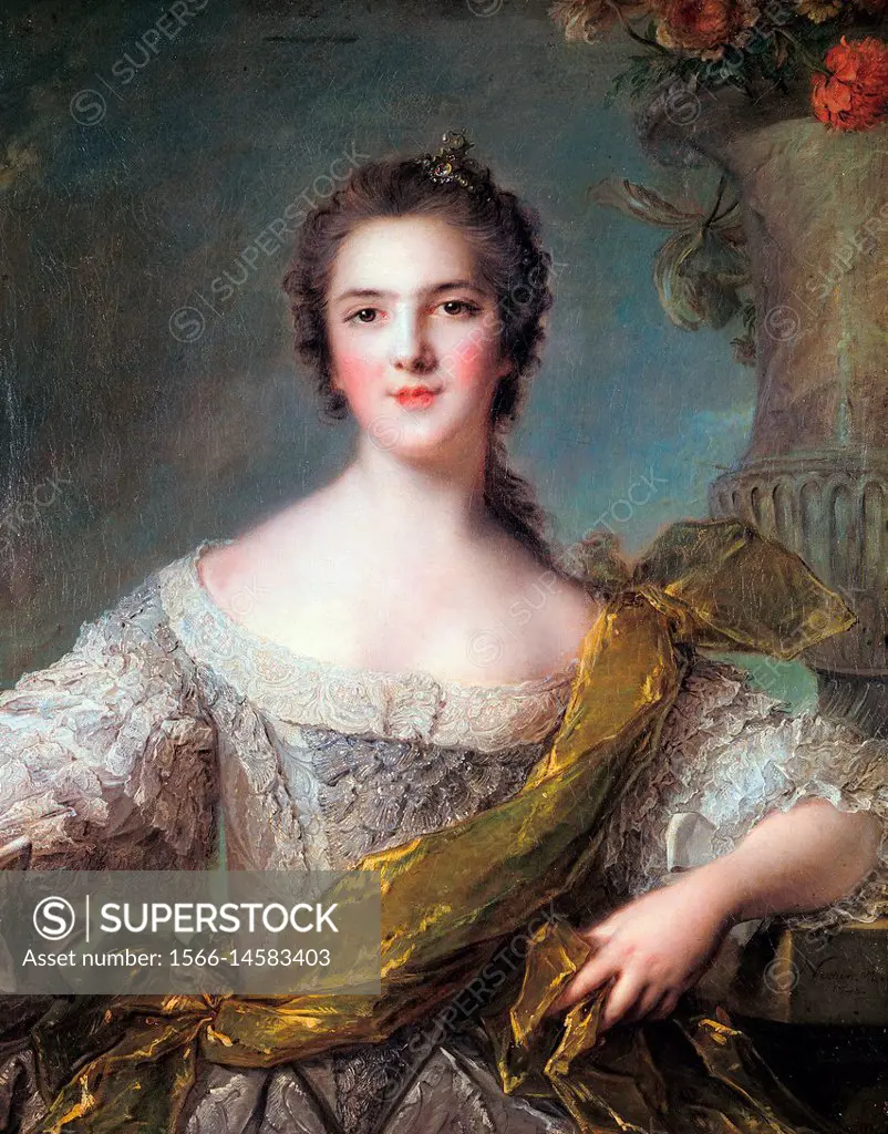 Nattier Jean Marc - Portrait of Madame Victoire de France (1733 - 1799) Daughter of Louis XV.
