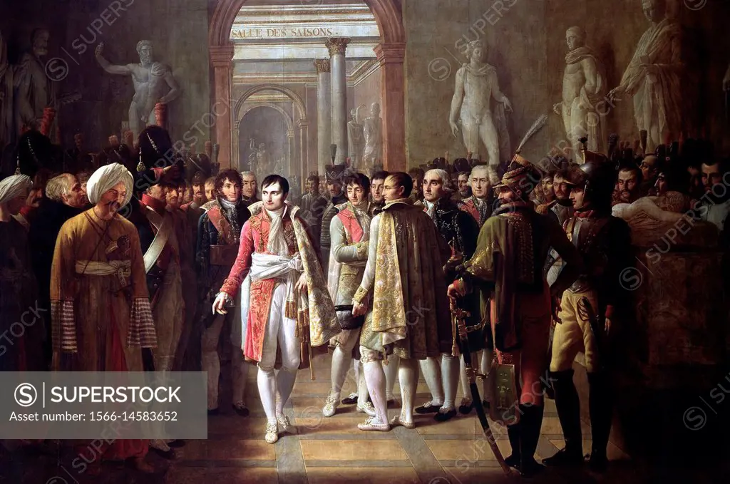 Gioachino Serangeli - . Napoleon receiving deputies of the Army after his coronation (December 8, 1804) .