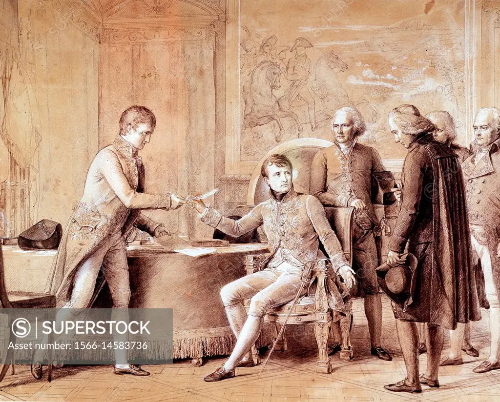François Gérard - . Signing of the Concordat by the First Consul. 1801.