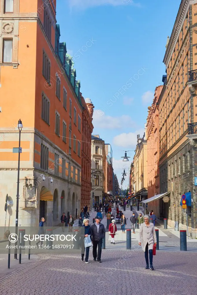 Drottninggatan (Queen Street), Stockholm, Sweden, Scandinavia.
