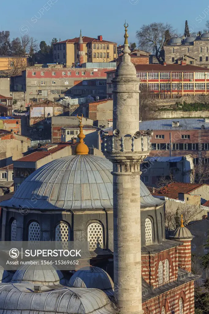 Dome of Sep Sefa Hatun Mosque, Cityscape, Istanbul, Turkey.