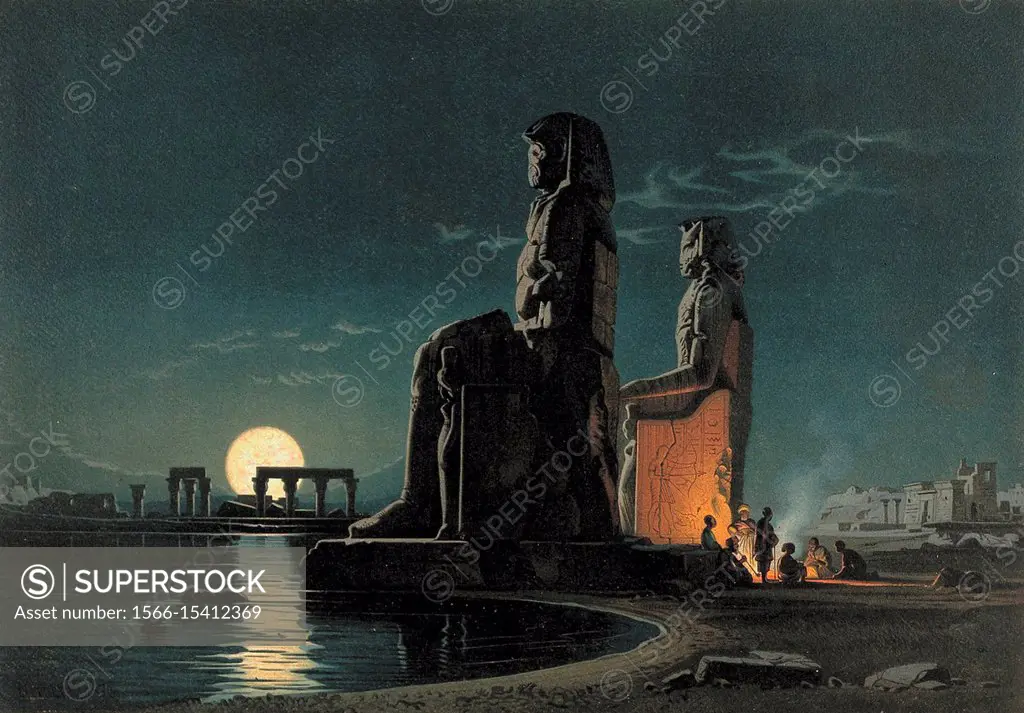 Werner Carl Friedrich Heinrich - the Statues of Memnon.