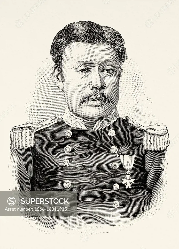 Portrait of Kabayama Sukenori (1837 - 1922) was a General of the Japanese Imperial Army and Admiral of the Japanese Imperial Navy. First Governor Gene...