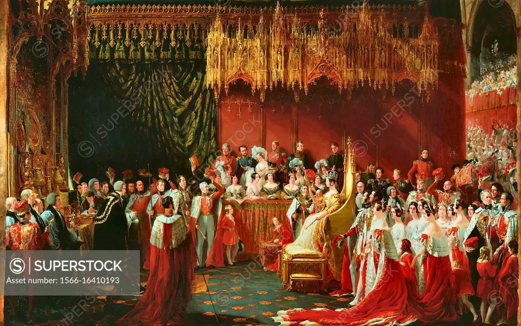 Hayter George - the Coronation of Queen Victoria in Westminster Abbey 28 June 1838 - British School - 19th Century.