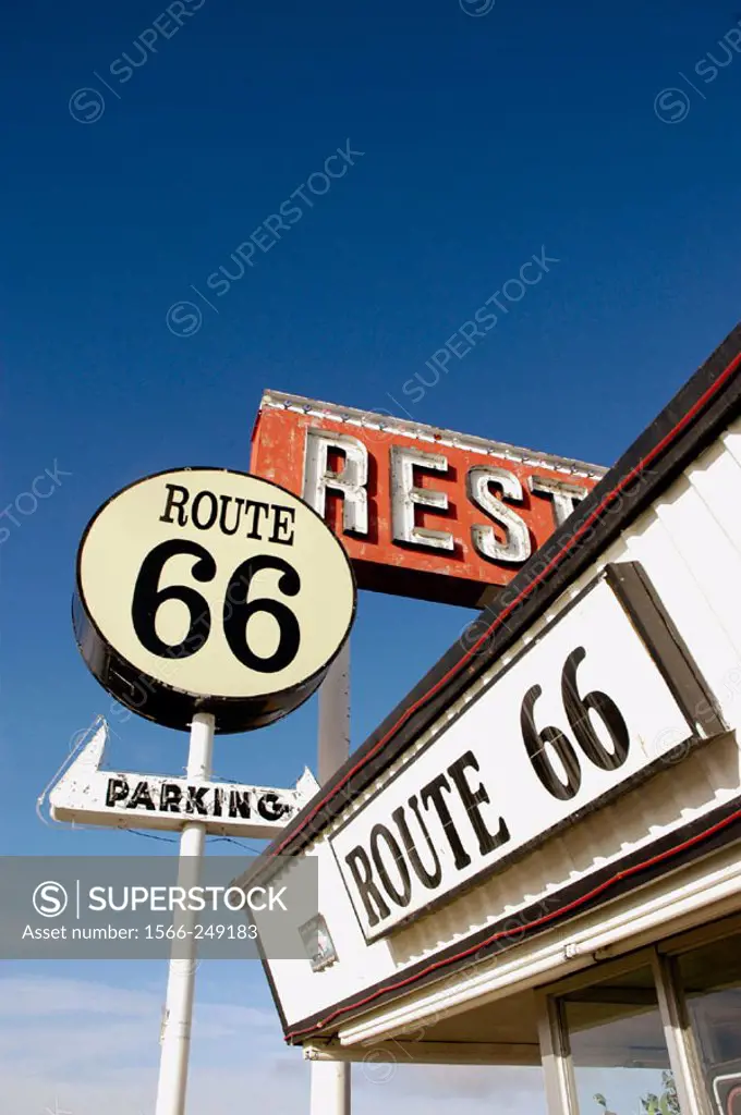 Old Route 66 eatery in Santa Rosa, New Mexico. USA
