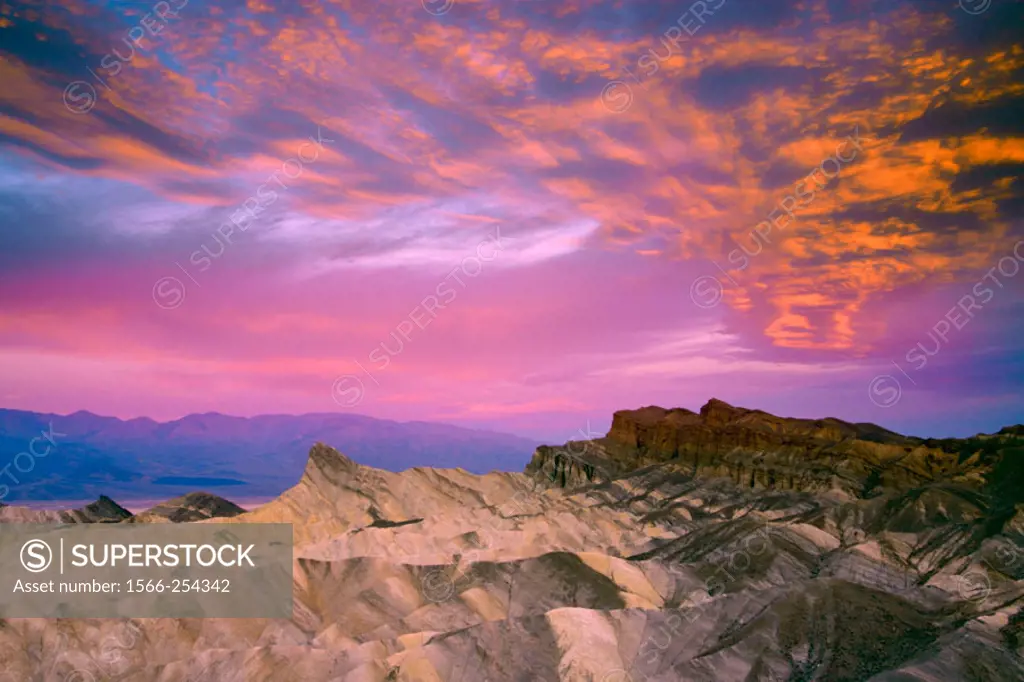 Manly beacon. Zabriskie Point. Death Valley NP. California. USA