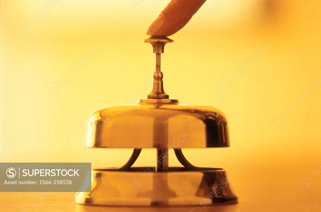 Woman ringing service bell