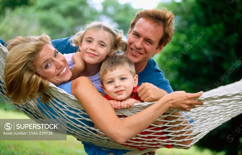 family on a hamock