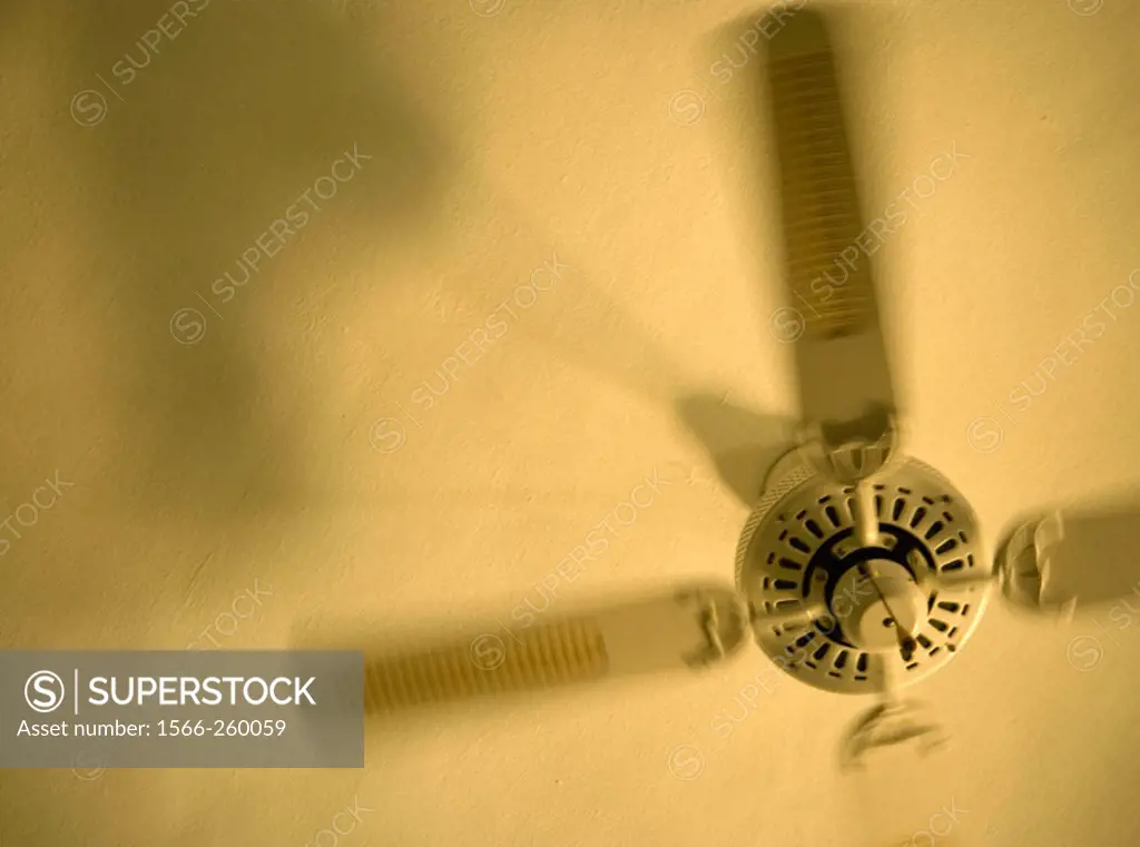 Ceiling fan in motion