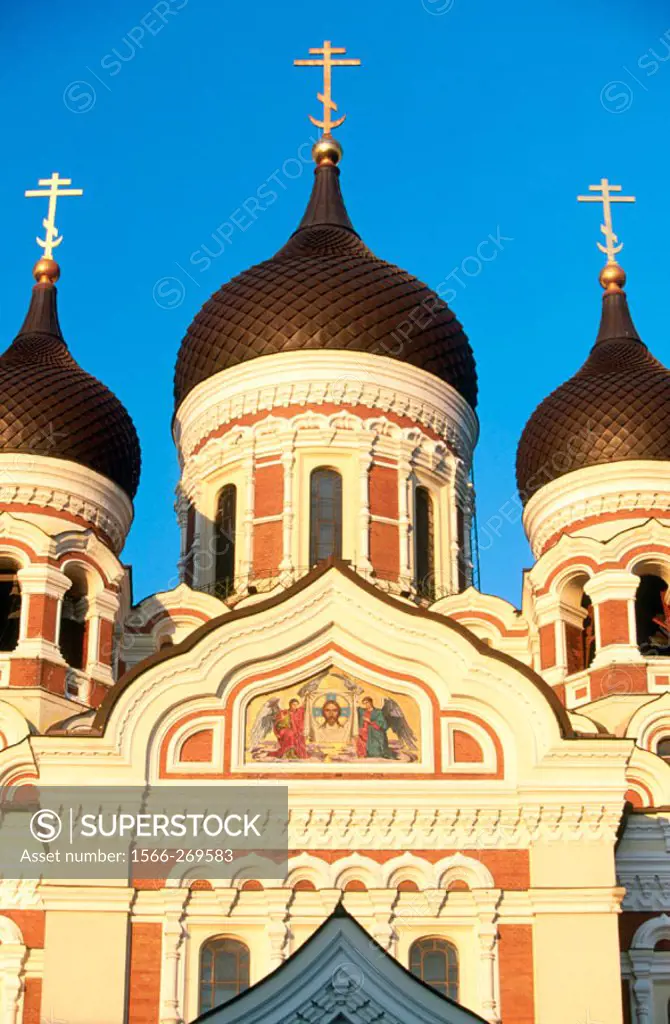 Alexander Nevski Cathedral in Toompea upper town. Tallinn, Estonia