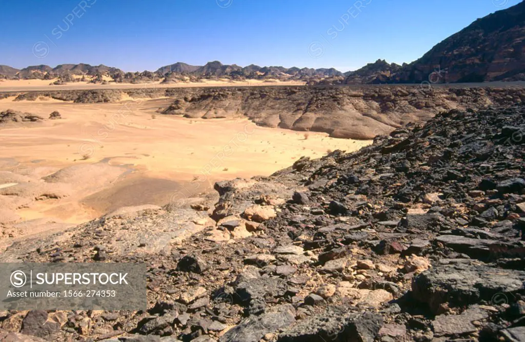 Jebel Akakus. Fezzan. Sahara desert. Libya.