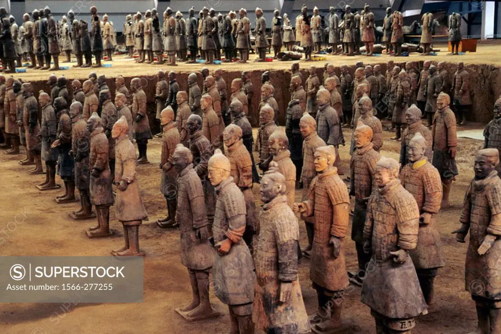Army of Terracotta Warriors. Xi´an. Shaanxi province. China.