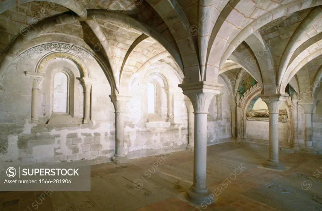 Chapter room of the monastery of Veruela, Vera de Moncayo. Zaragoza province, Aragón, Spain