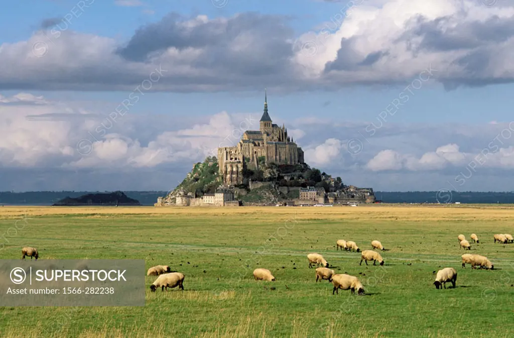 Mont Saint Michel. Manche, Normandy, France
