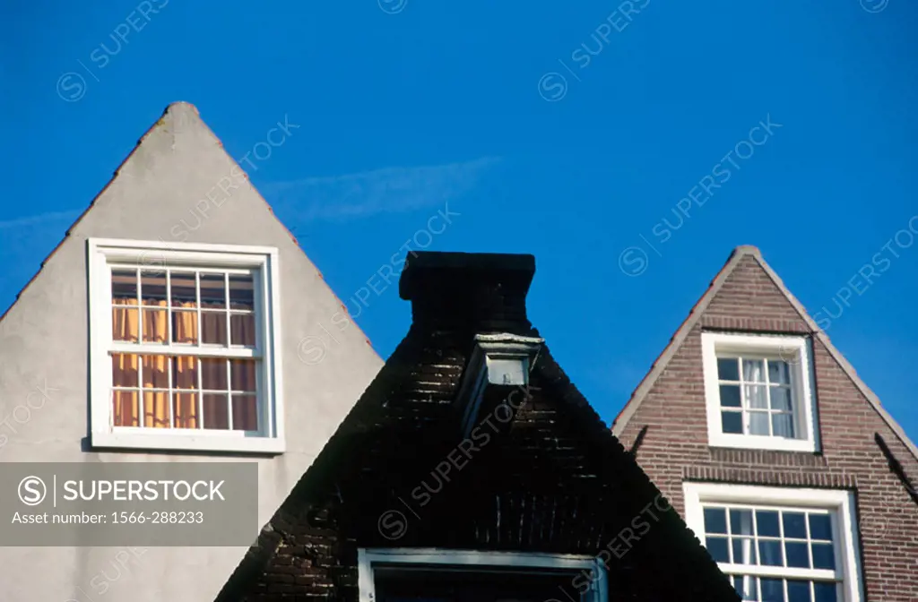 House gables, Amsterdam. Holland