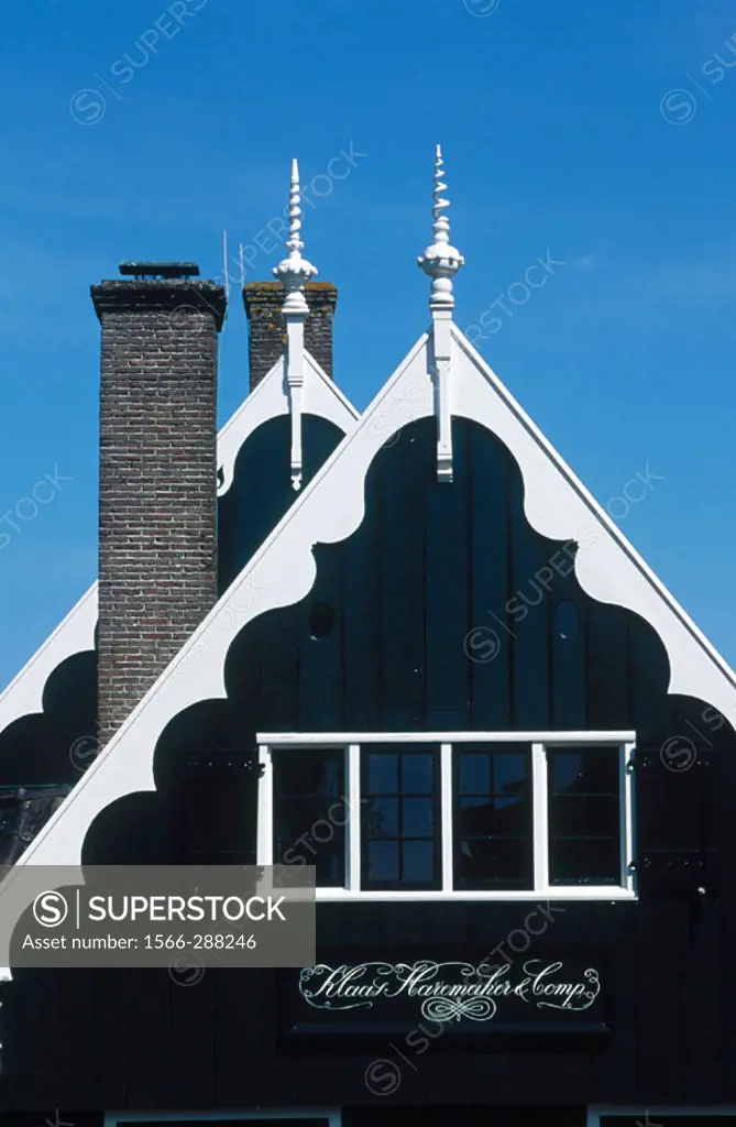 House gable, Volendam. Holland