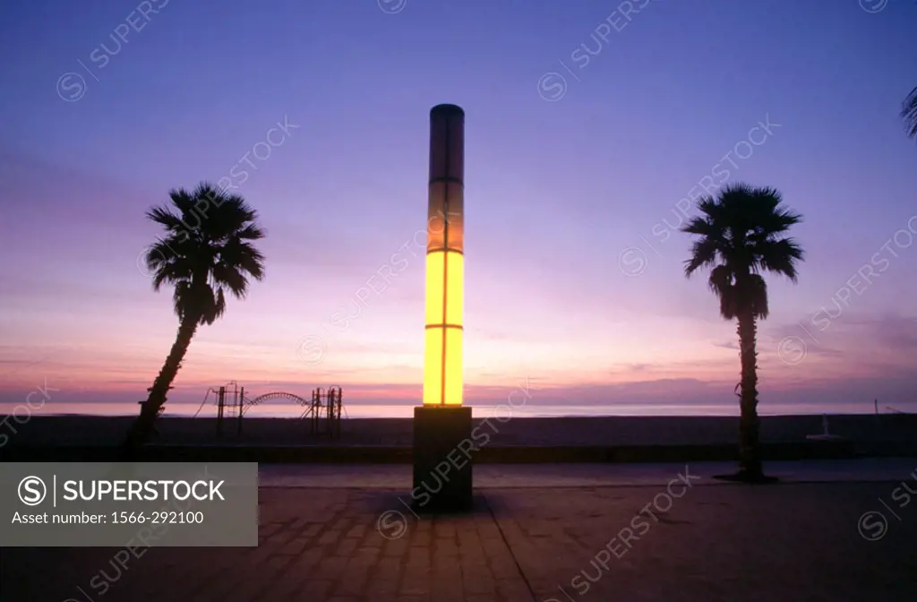 La Patacona beach at sunrise. Valencia. Spain.