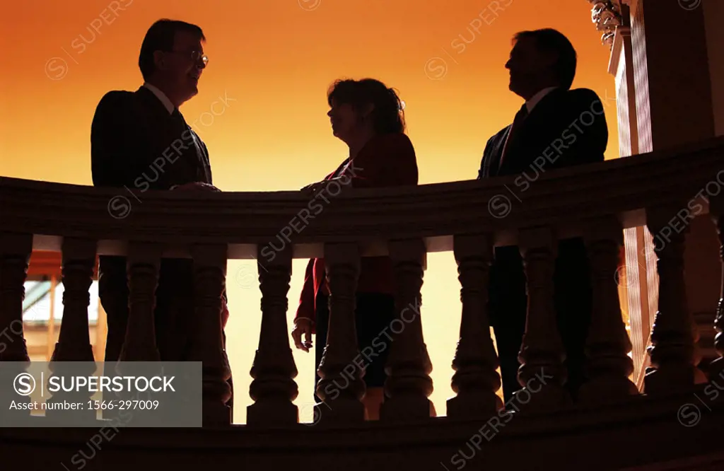 Lawyers, business persons´ silhouettes