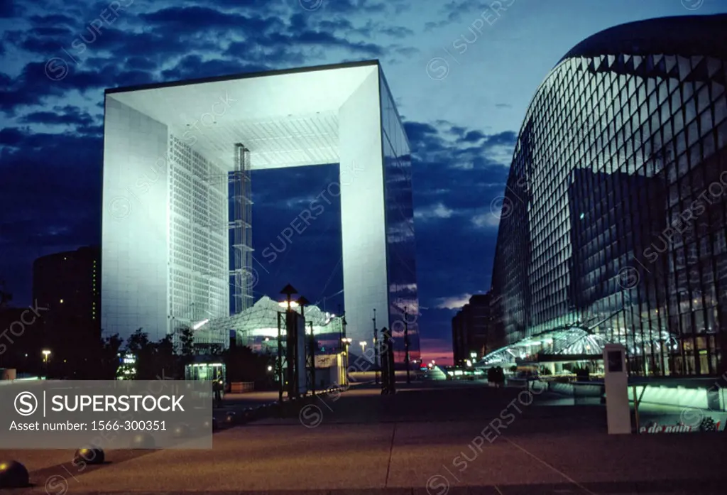 Grande Arche, La Défense, modern architecture, Paris. France