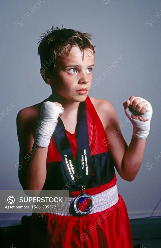 Portrait of boxer