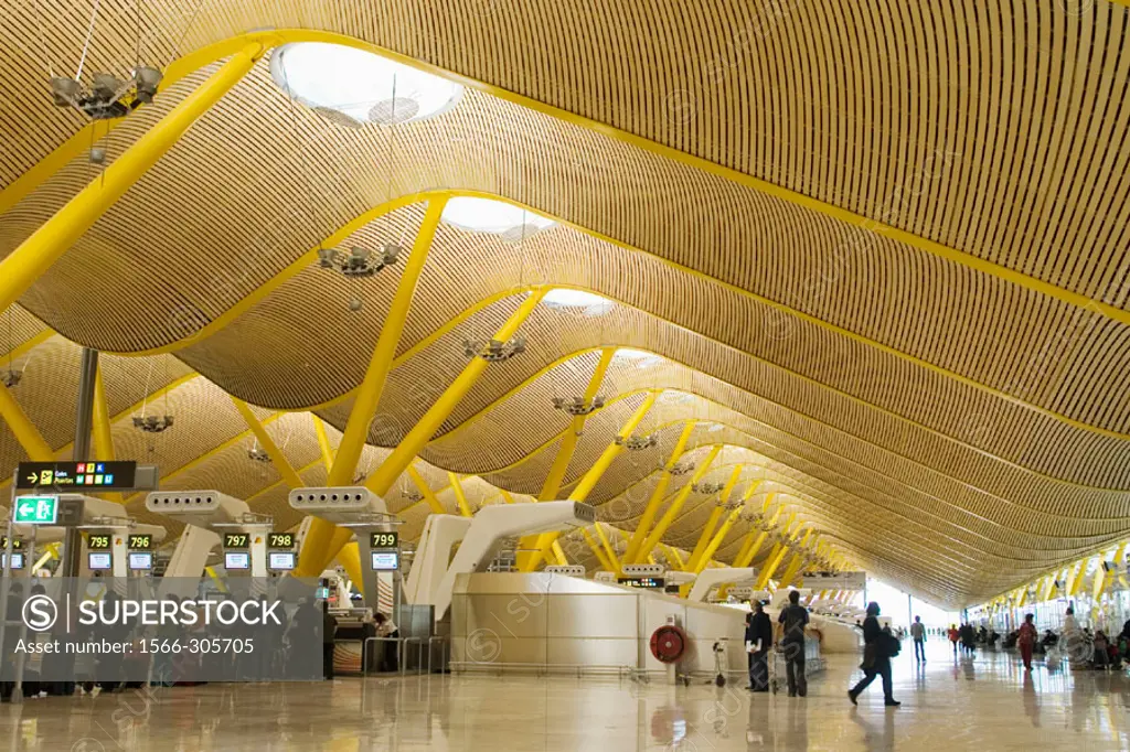 Terminal 4, new Barajas airport terminal. Madrid, Spain