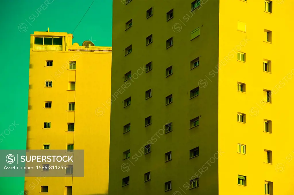 Apartment block. Benidorm, Costa Blanca. Alicante province, Spain