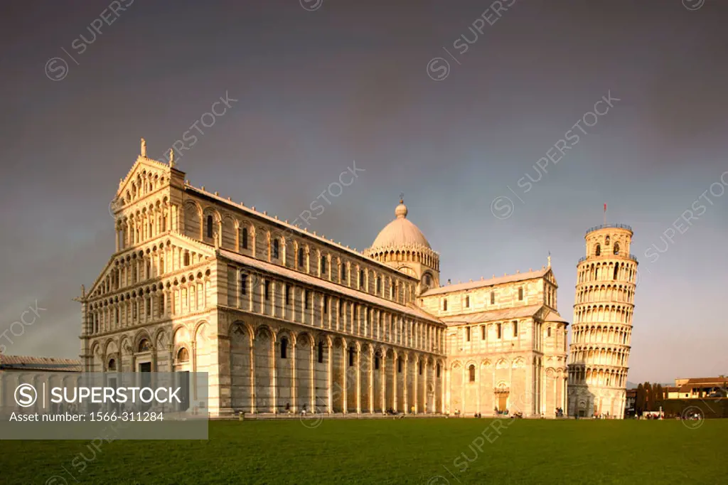 The Dome and the Leaning Tower. Pisa. Tuscany. Italy.