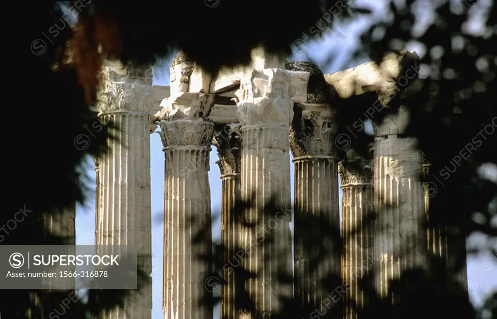The Temple of Olympian Zeus. Athens. Greece