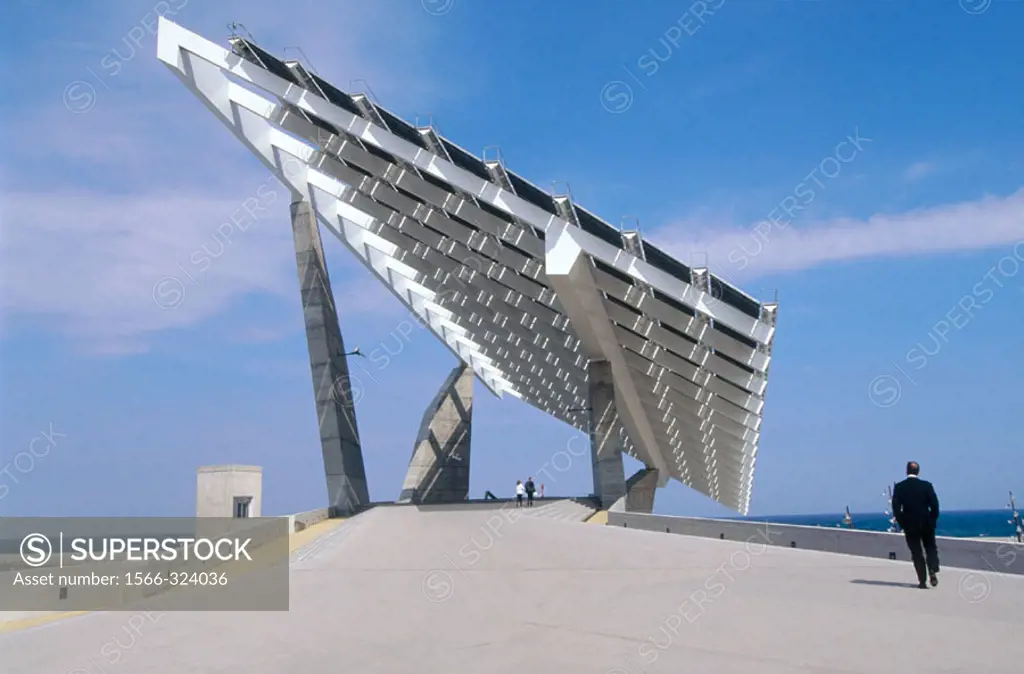 Photovoltaic pergola (3700 m2), Forum 2004. Barcelona, Spain
