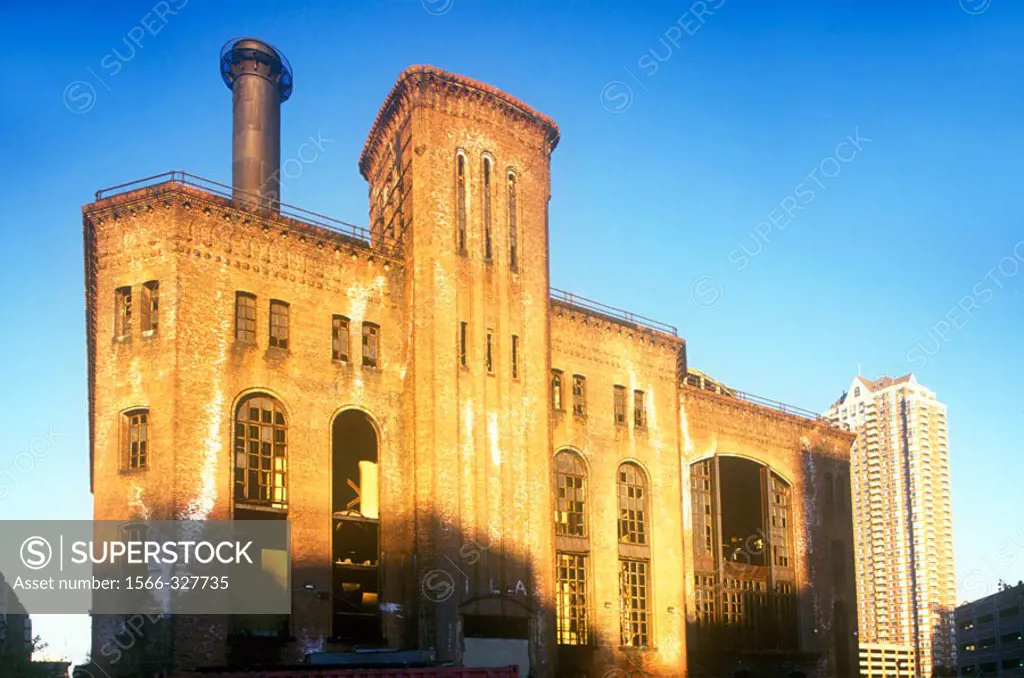 Derelict Industrial Factory Building, Jersey City, New Jersey, USA