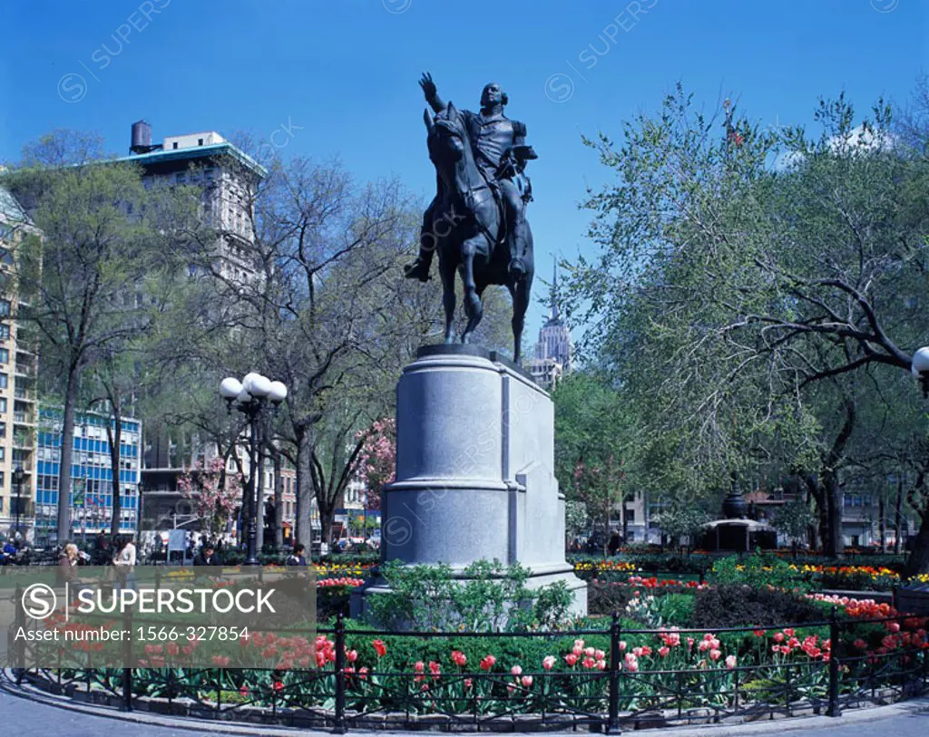 Washington Statue, Union Square, Manhattan, New York, USA