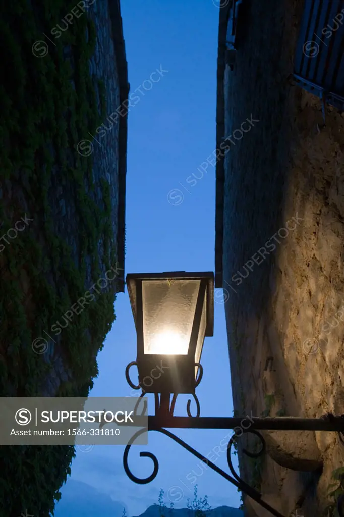 A Lamp in Sveti Stephan, Montenegro