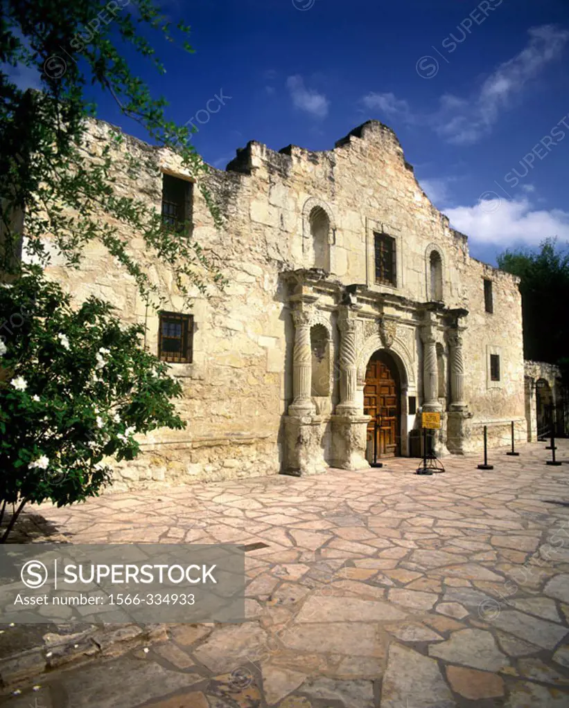 Alamo Mission, San Antonio, Texas, Usa.