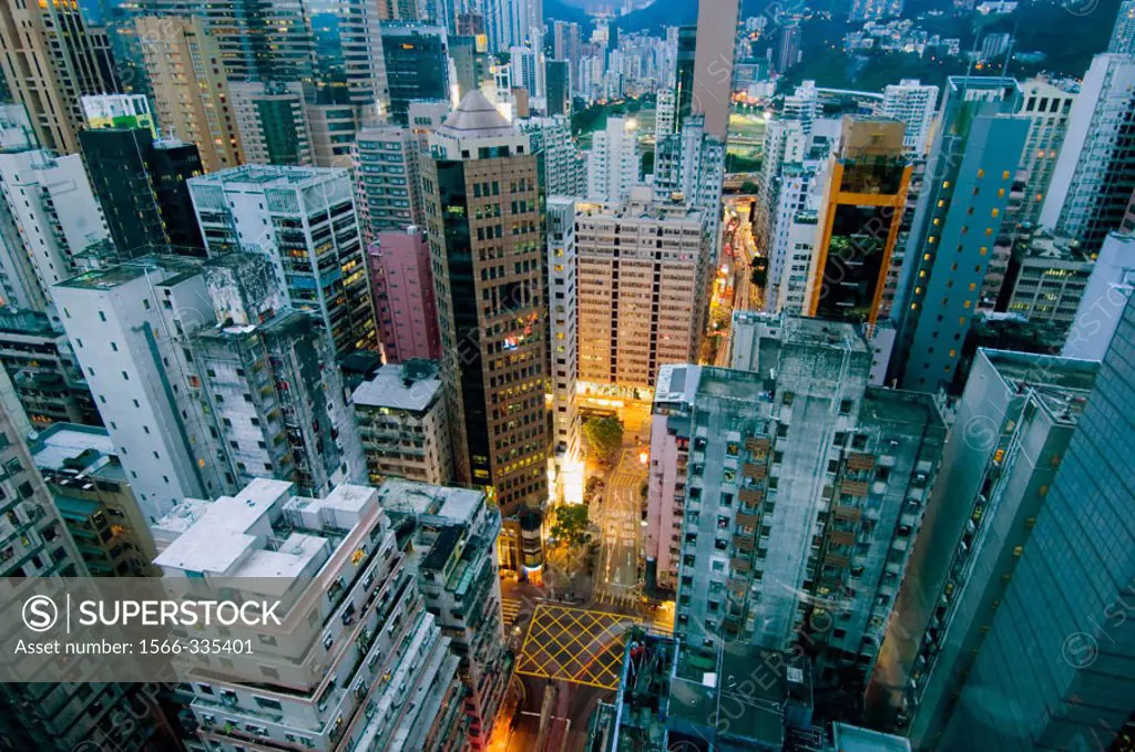 View of Happy Valley. Hong Kong, China.