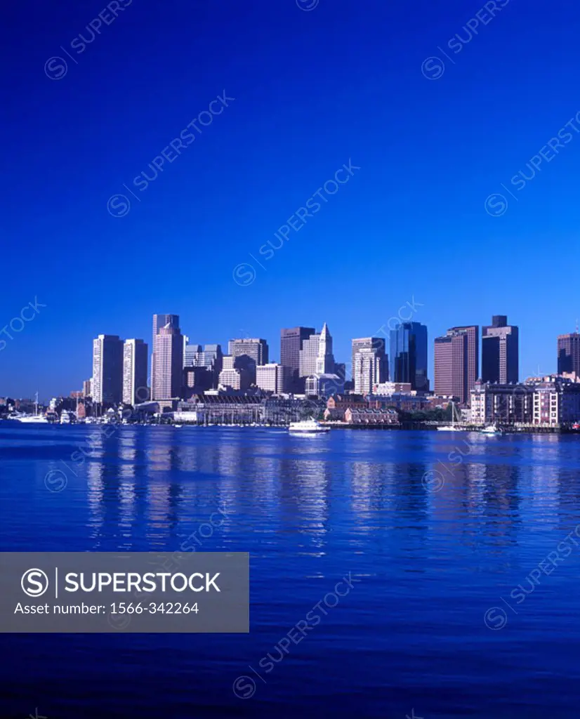 Downtown, Inner Harbor, Boston, Massachusetts, Usa.