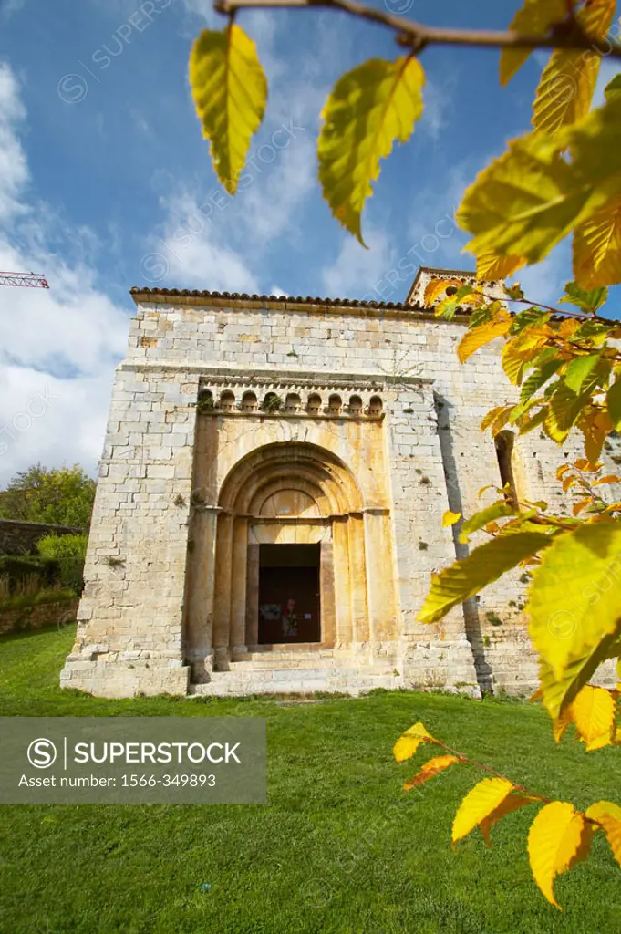 Romanesque church of Santa Cecilia. Molló. Ripollès Region. Girona Province. Catalonia. Spain.
