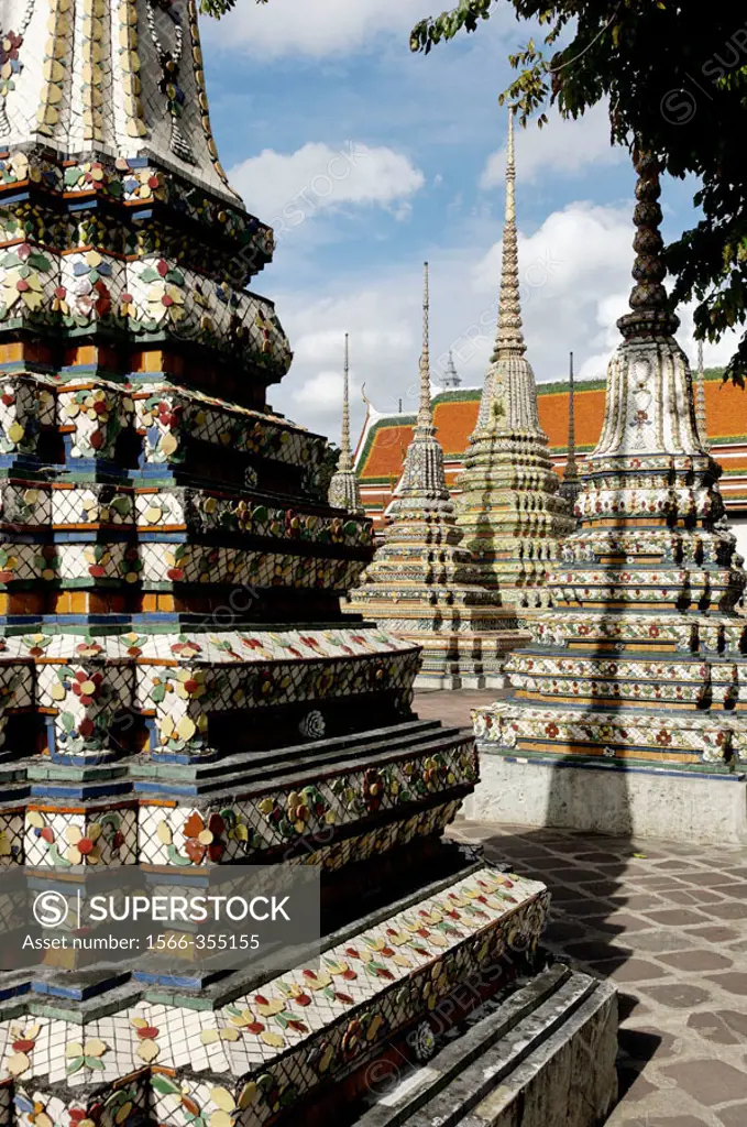 Wat Phra Chetuphon (old name Wat Po). The temple is actually much older than the city of Bangkok itself. It was founded in the XVIIth century, making ...