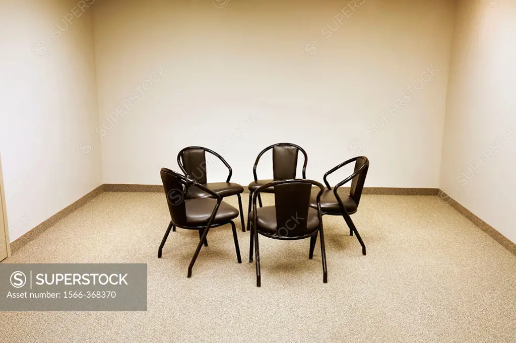 Chairs in a circle in a meeting room
