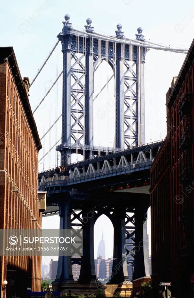 Manhattan Bridge. Brooklyn. New York City. United States
