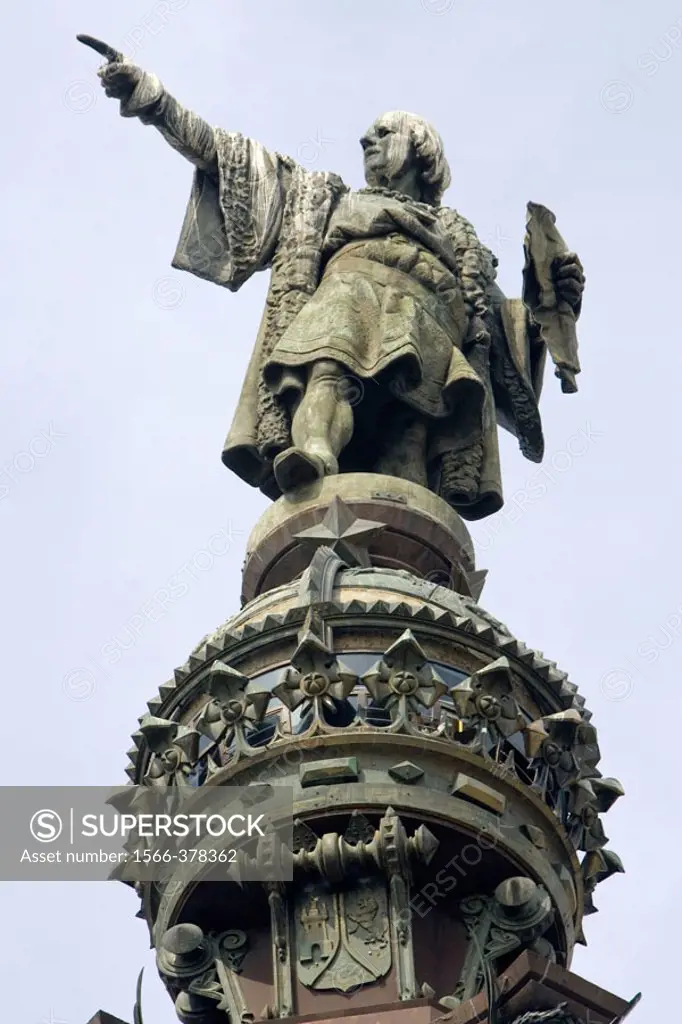 Christopher Columbus monument. Barcelona, Spain