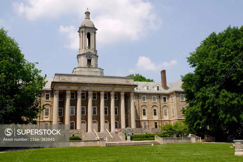 Old Main Building on the campus of Penn Pennsylvania State University at State College or University Park Pennsylvania PA