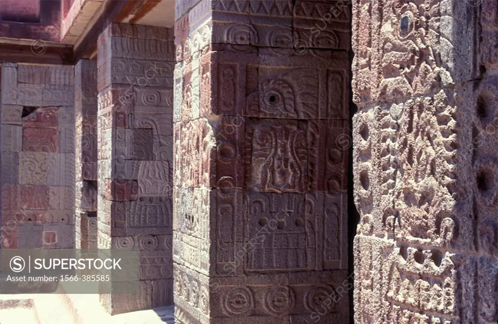 Quetzales Palace. Teotihuacan. México