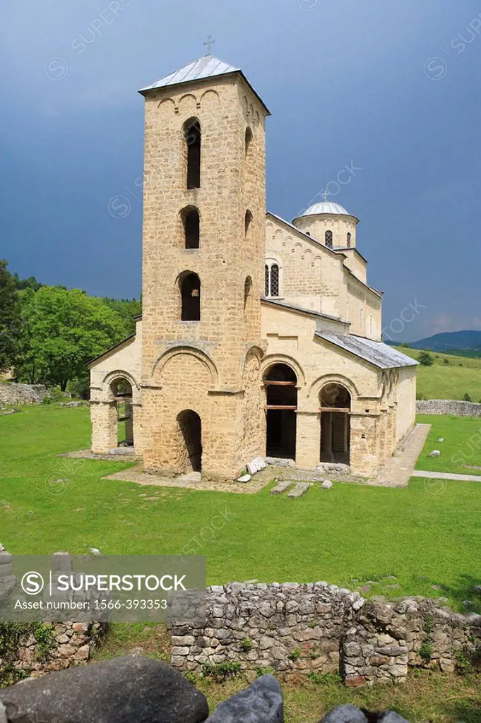 Holy Trinity church of Sopocani Monastery (c. 1260) near Novi Pazar, Raska district, Serbia