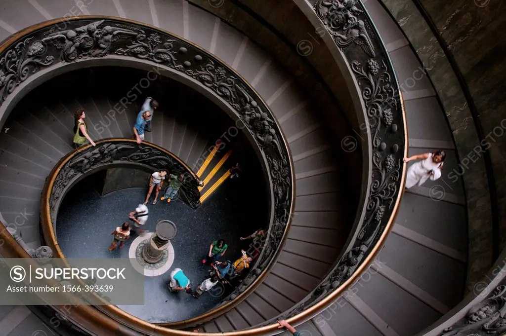 Stairs. Vatican Museums. Vatican City. Rome. Italy