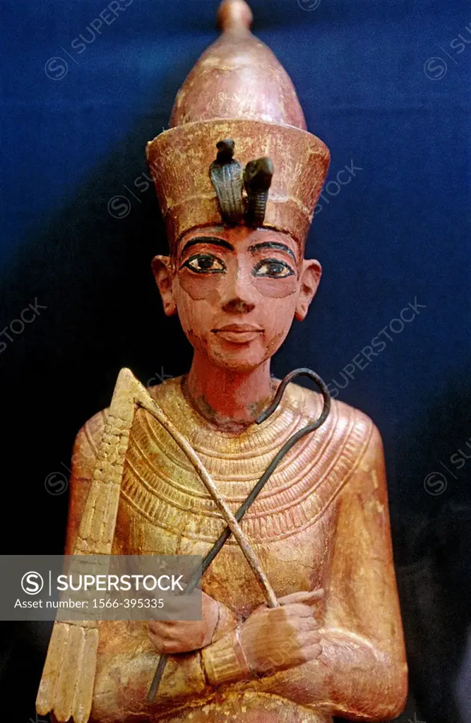 Statue. Tutankhamun´s Treasure. Cairo Museum. Egypt