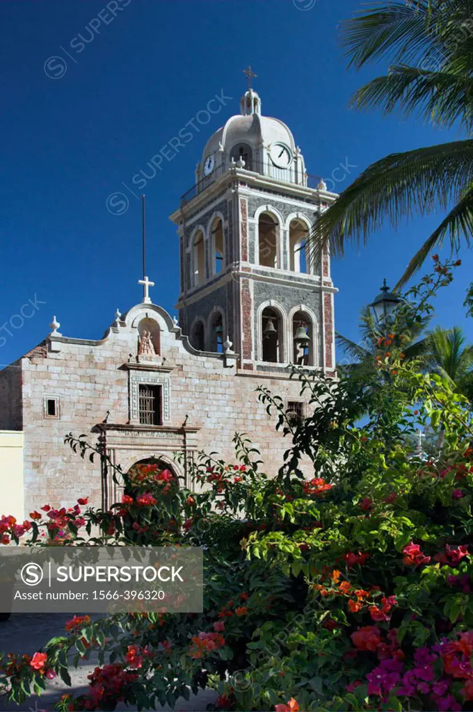 The Mission of Nuestra Senora de Loreto Conchis, the Cathedral at Loreto, Mexico.