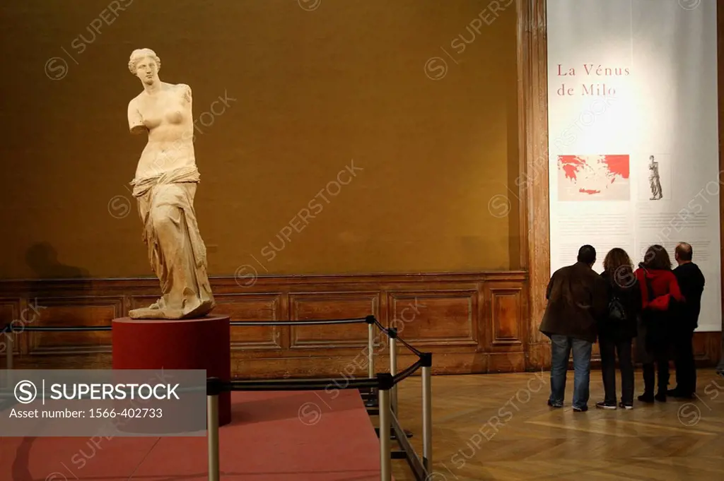 Venus de Milo in Musee du Louvre. Paris. France